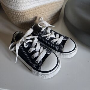 Converse Toddler Black and White Sneakers